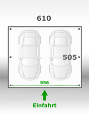 Jetzt kalkulieren:Carport 610x505cm